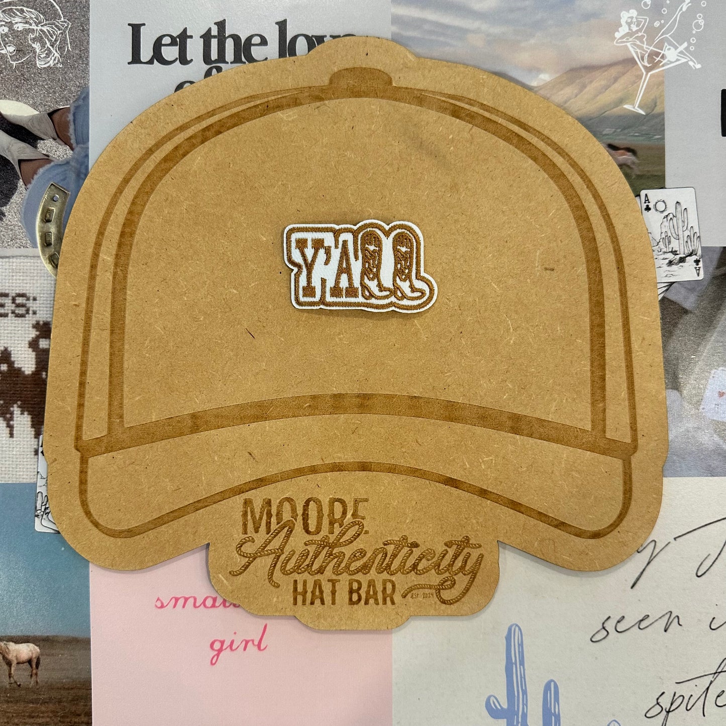 Yall Brown Boot Patch
