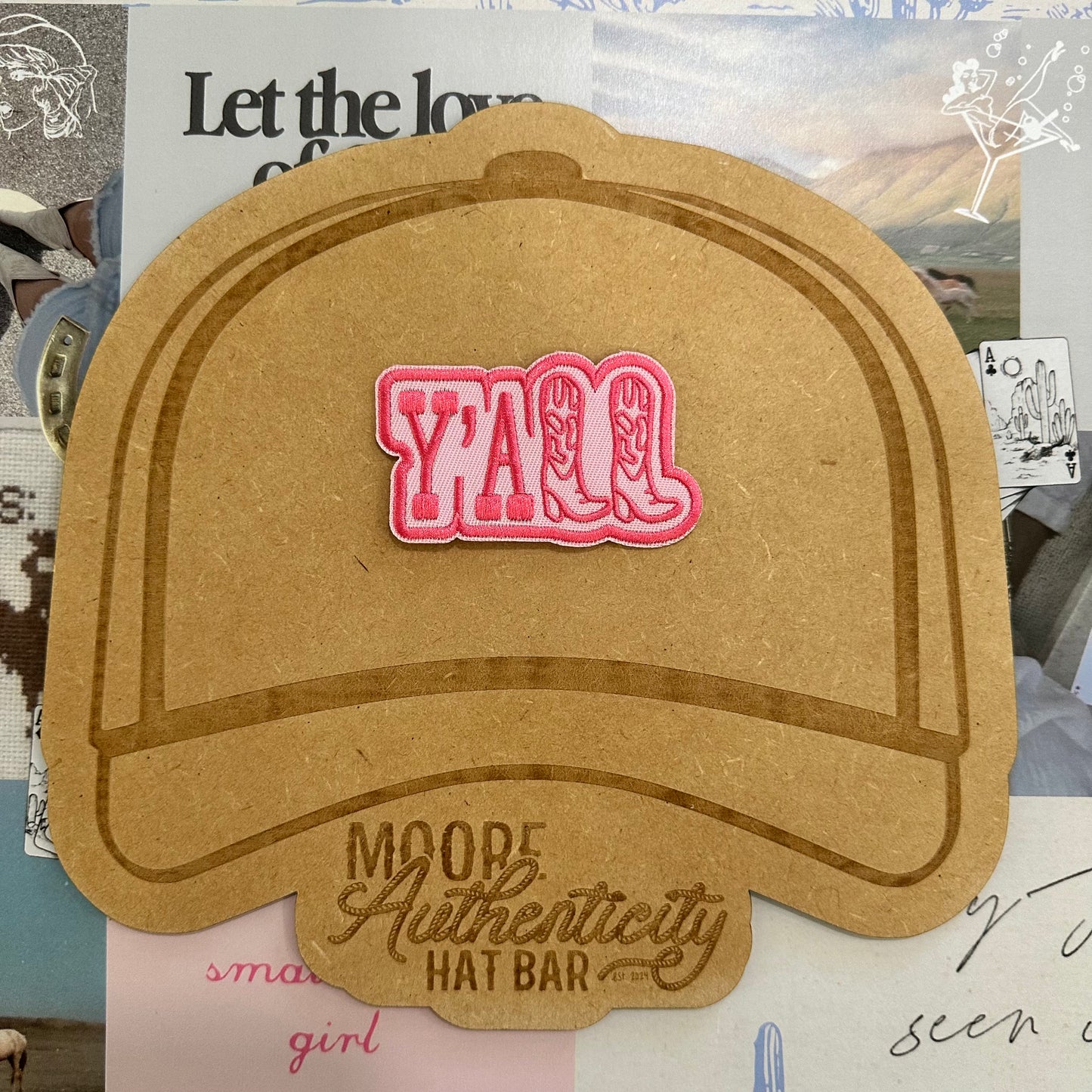 Yall Pink Boot Patch