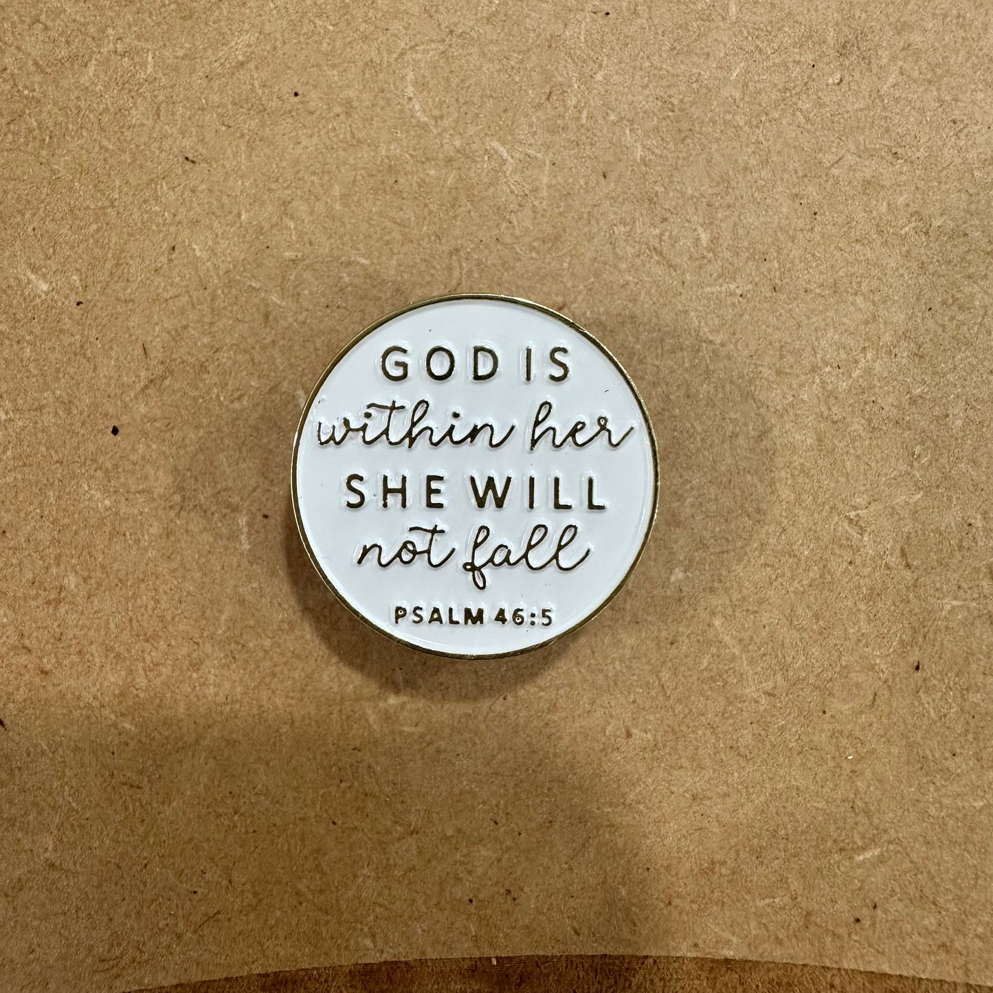 God is Within Her Pin
