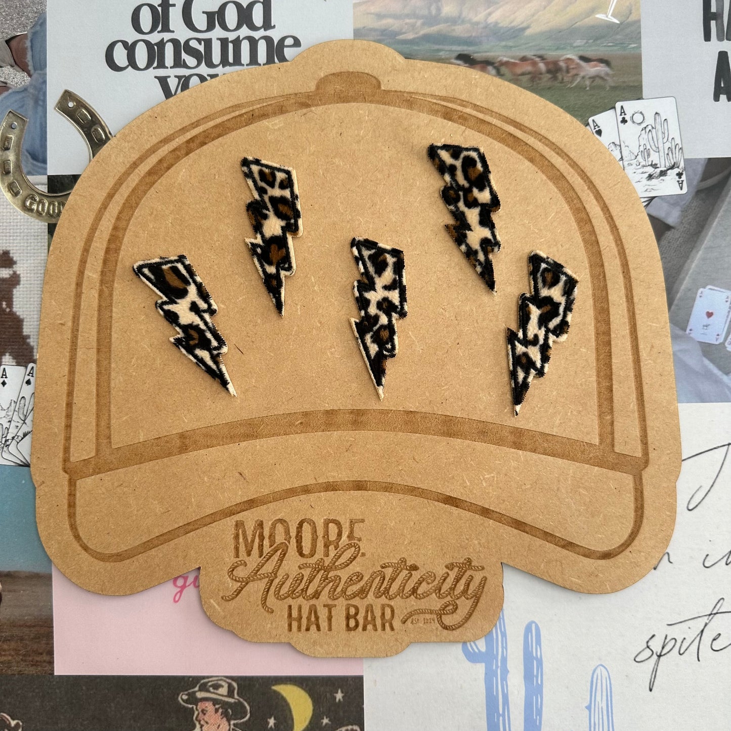 Cheetah Lightning Bolt Patch
