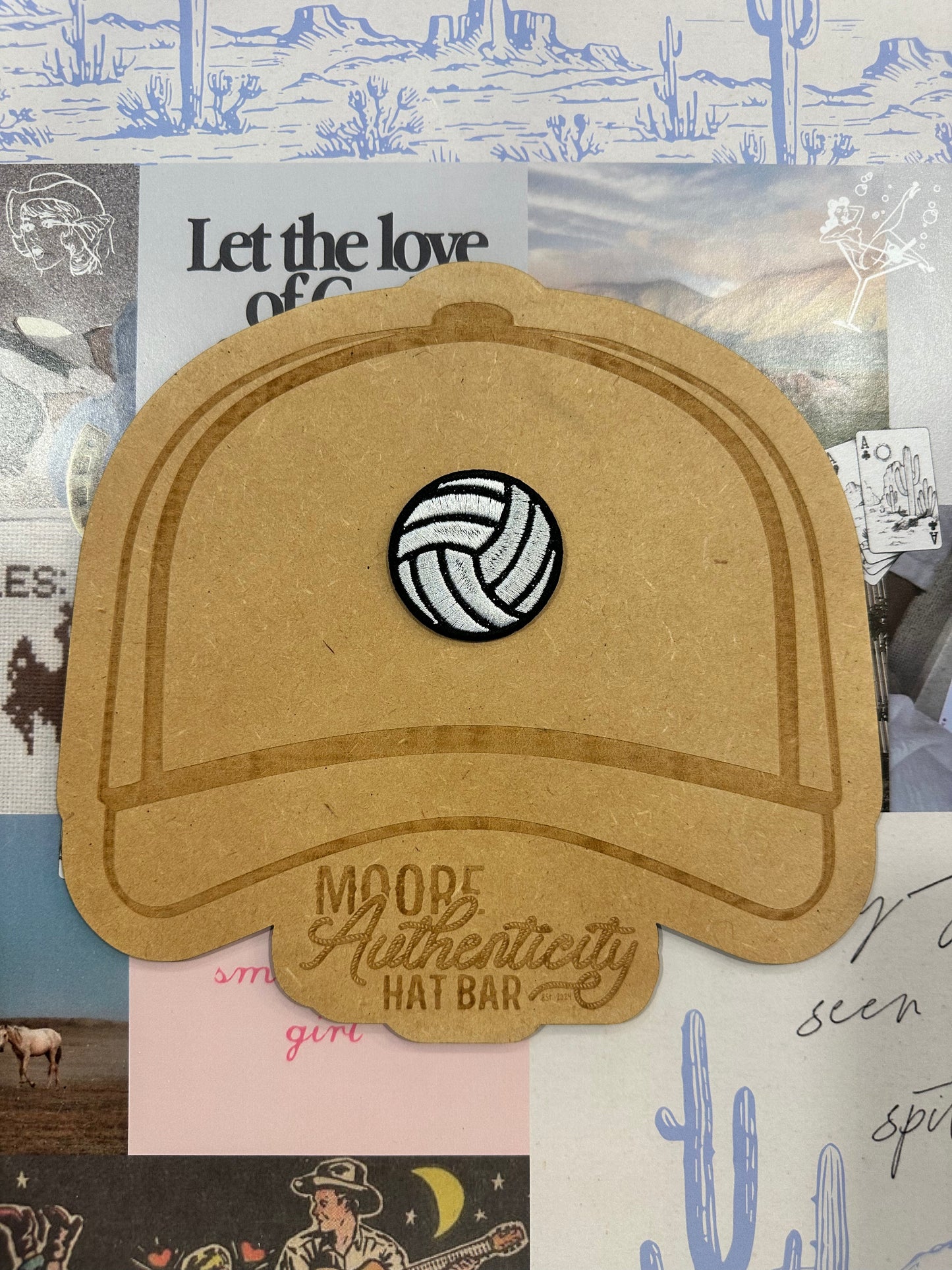 Volleyball Glitter Patch