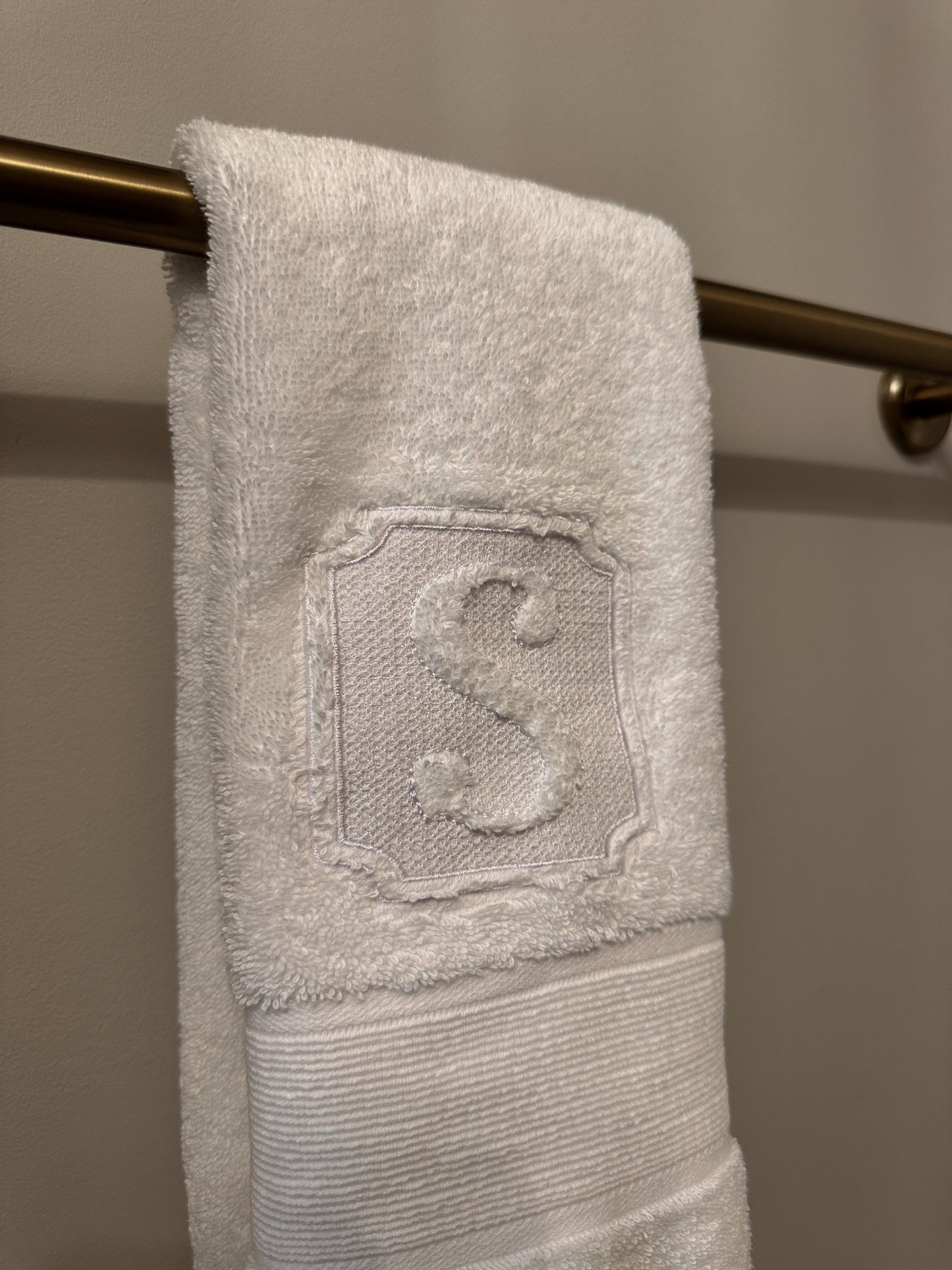 Custom Monogram Embroidered Hand Towel