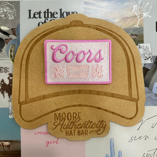 Pink Coors Banquet Patch