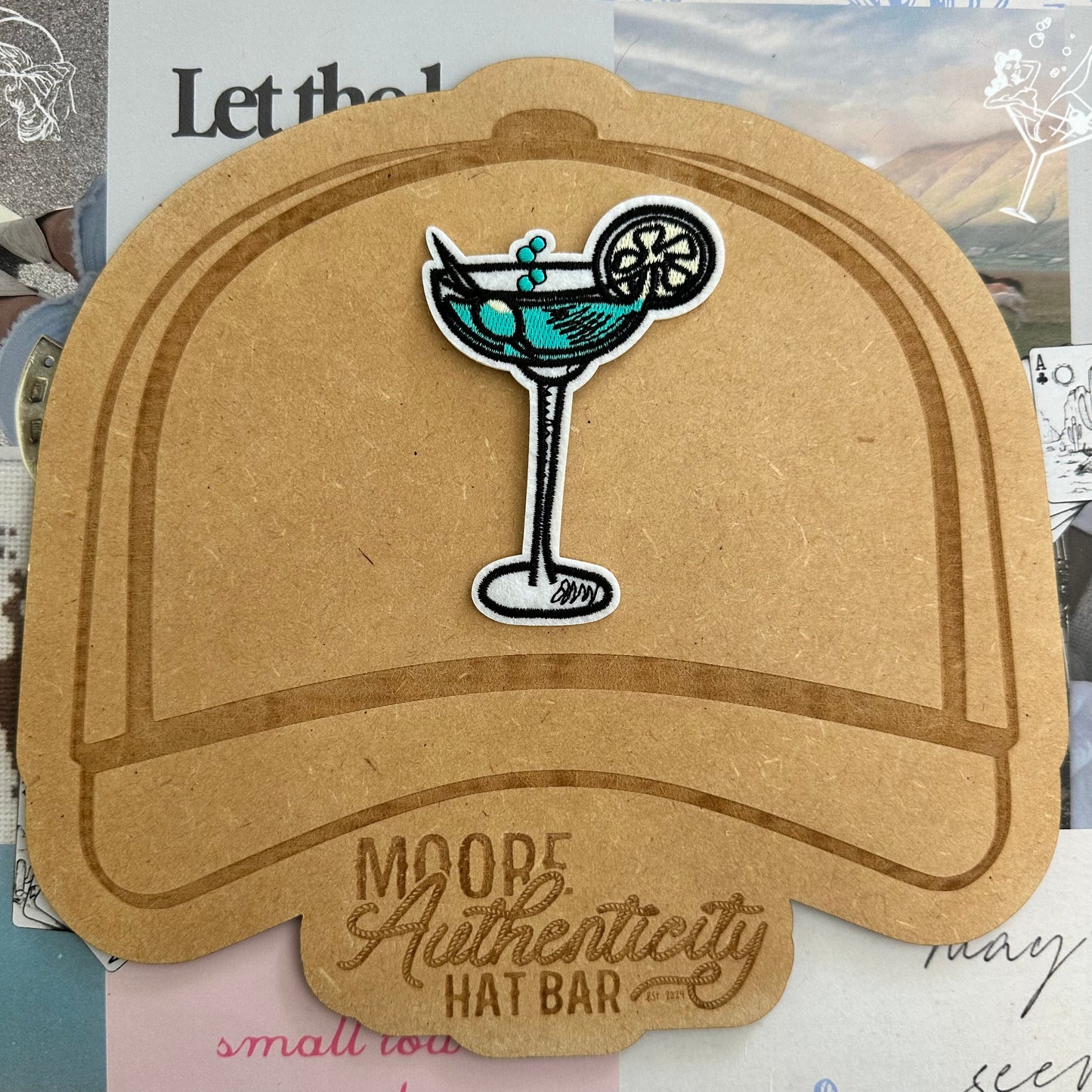 Blue Martini Drink Patch