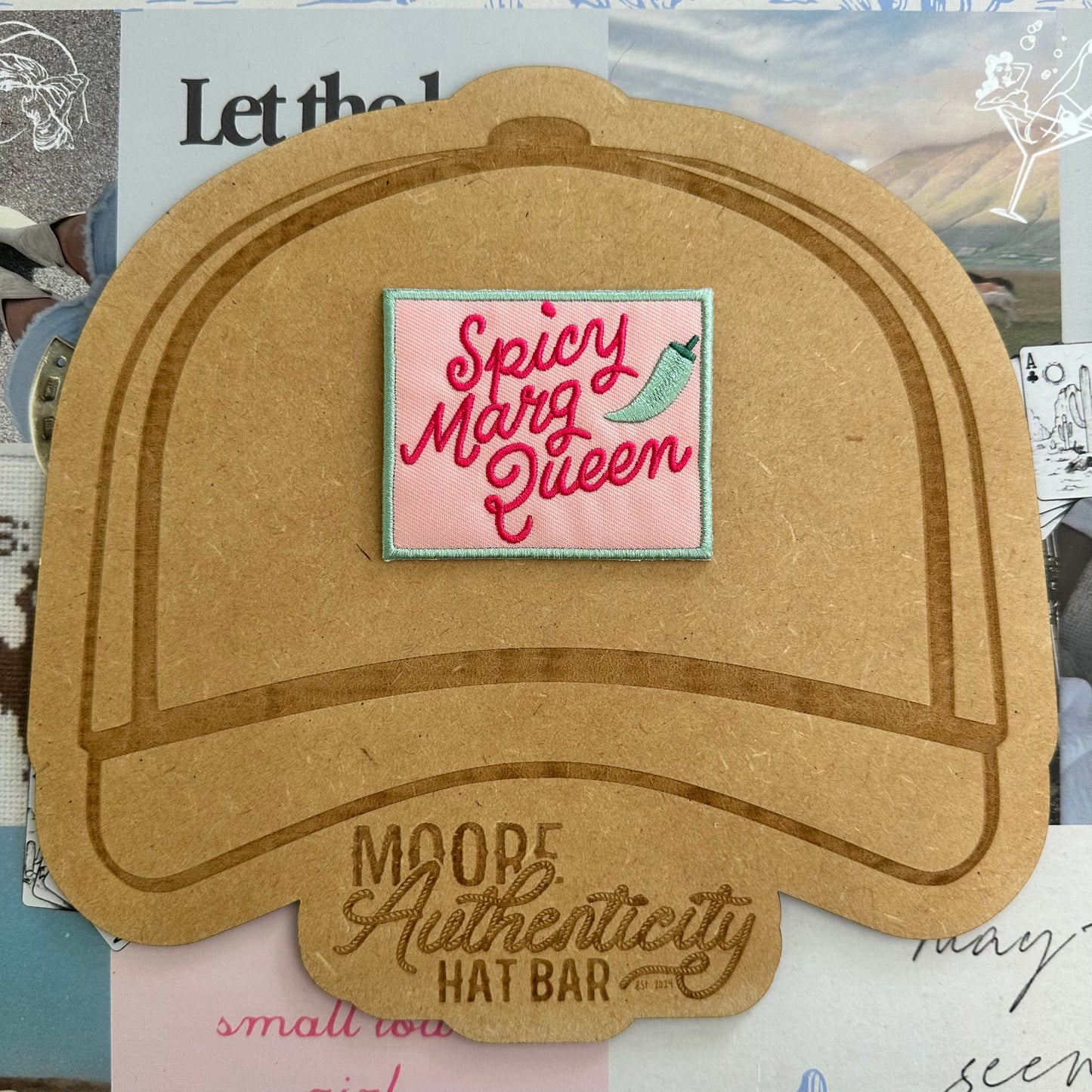 Pink Spicy Marg Queen Patch