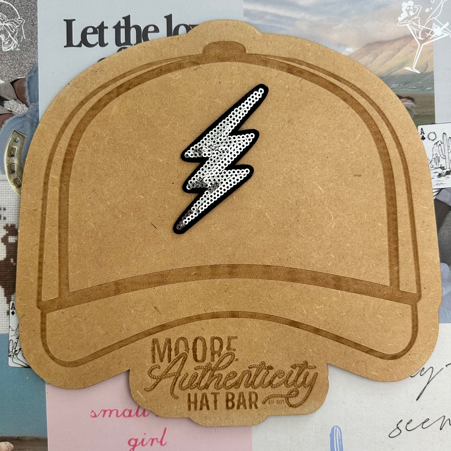 Sequin Lightning Bolt Patch