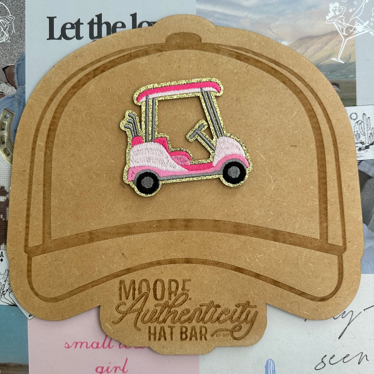 Pink Golf Cart Patch