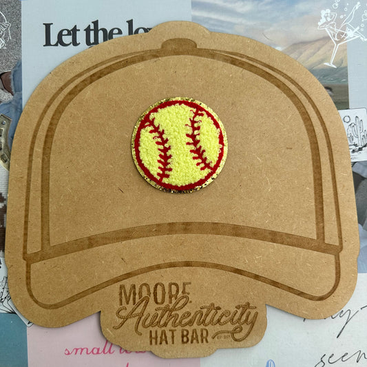 Softball Chenille Patch