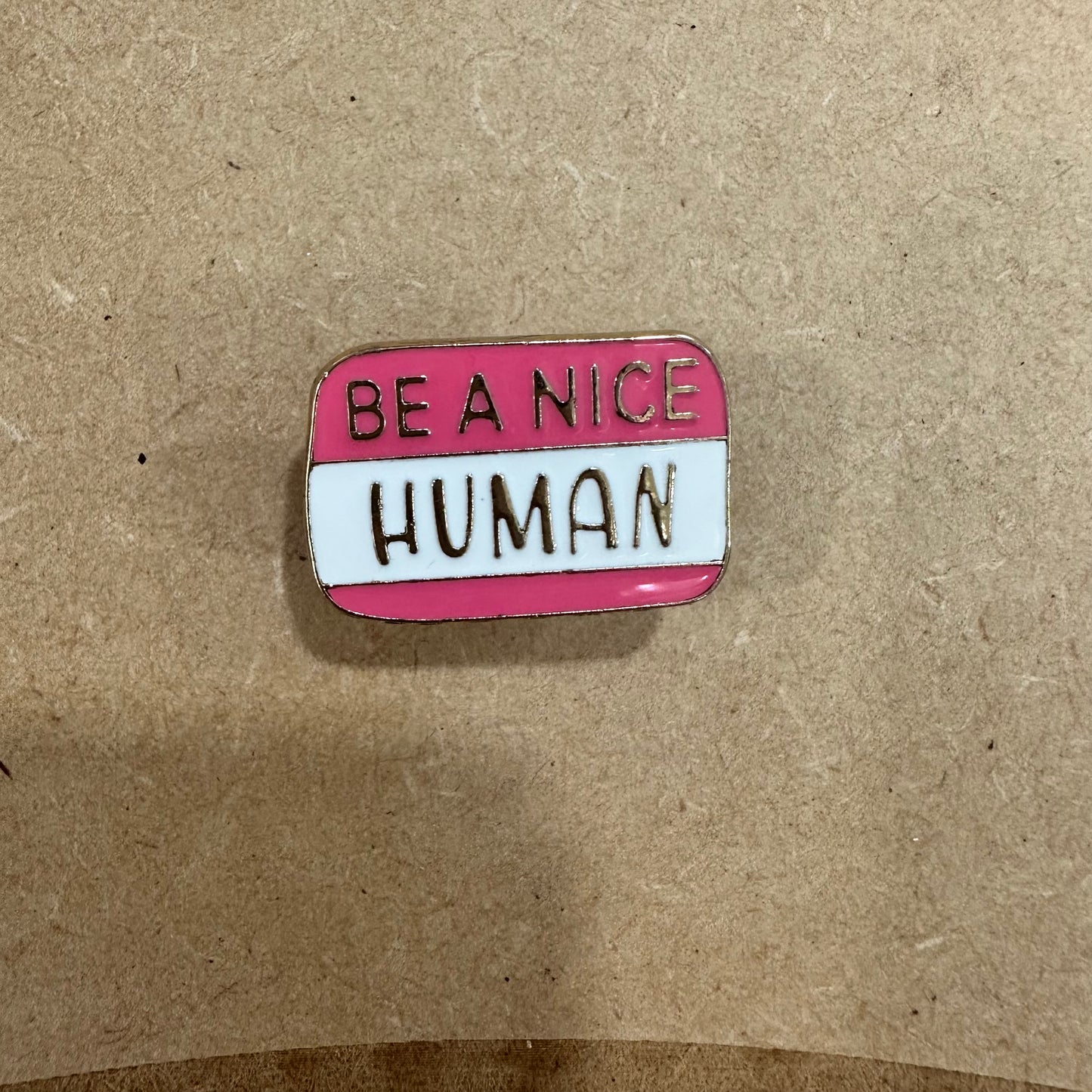 Be A Nice Human Pin