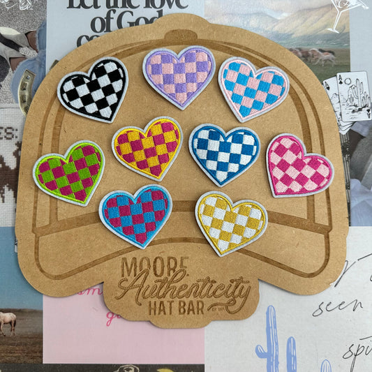 Checkered Hearts [Multiple Colors]