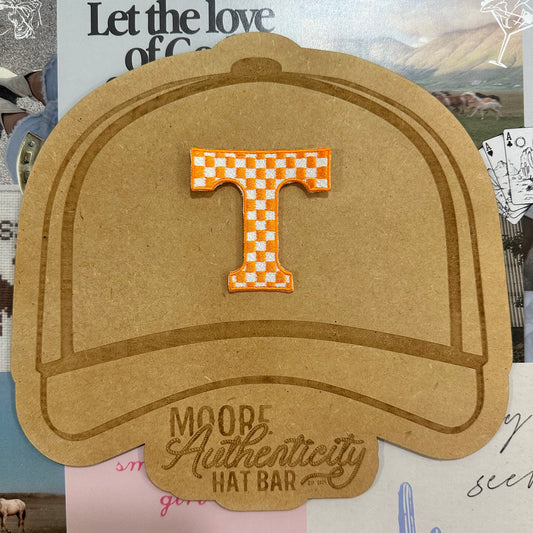 Checkered T University of Tennessee Patch