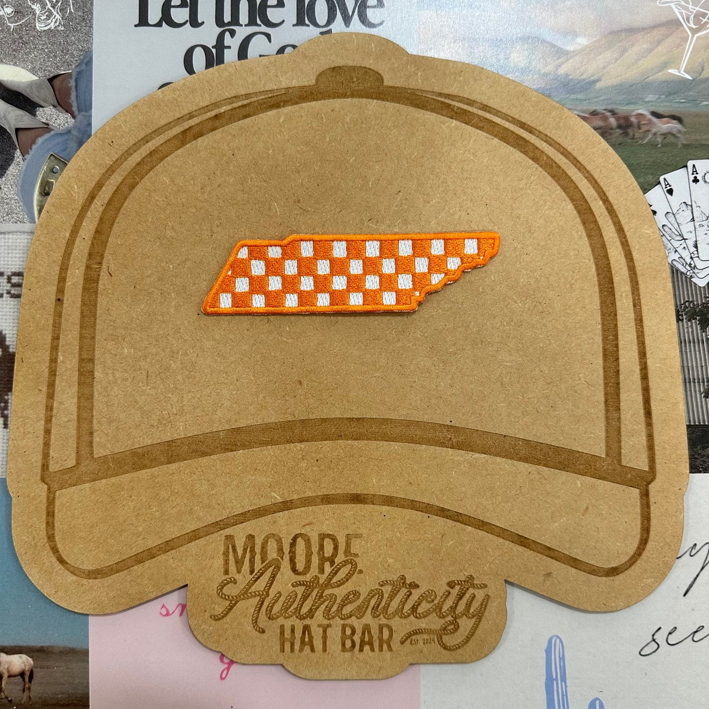 Checkered Tennessee State UT Patch