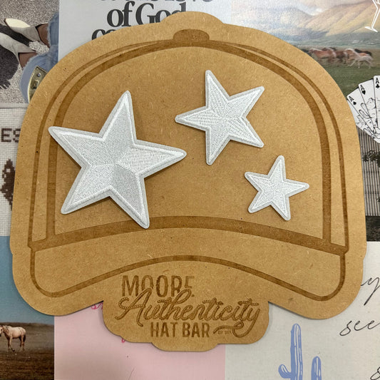 White Star Patches [XS, S, MED Sizes]