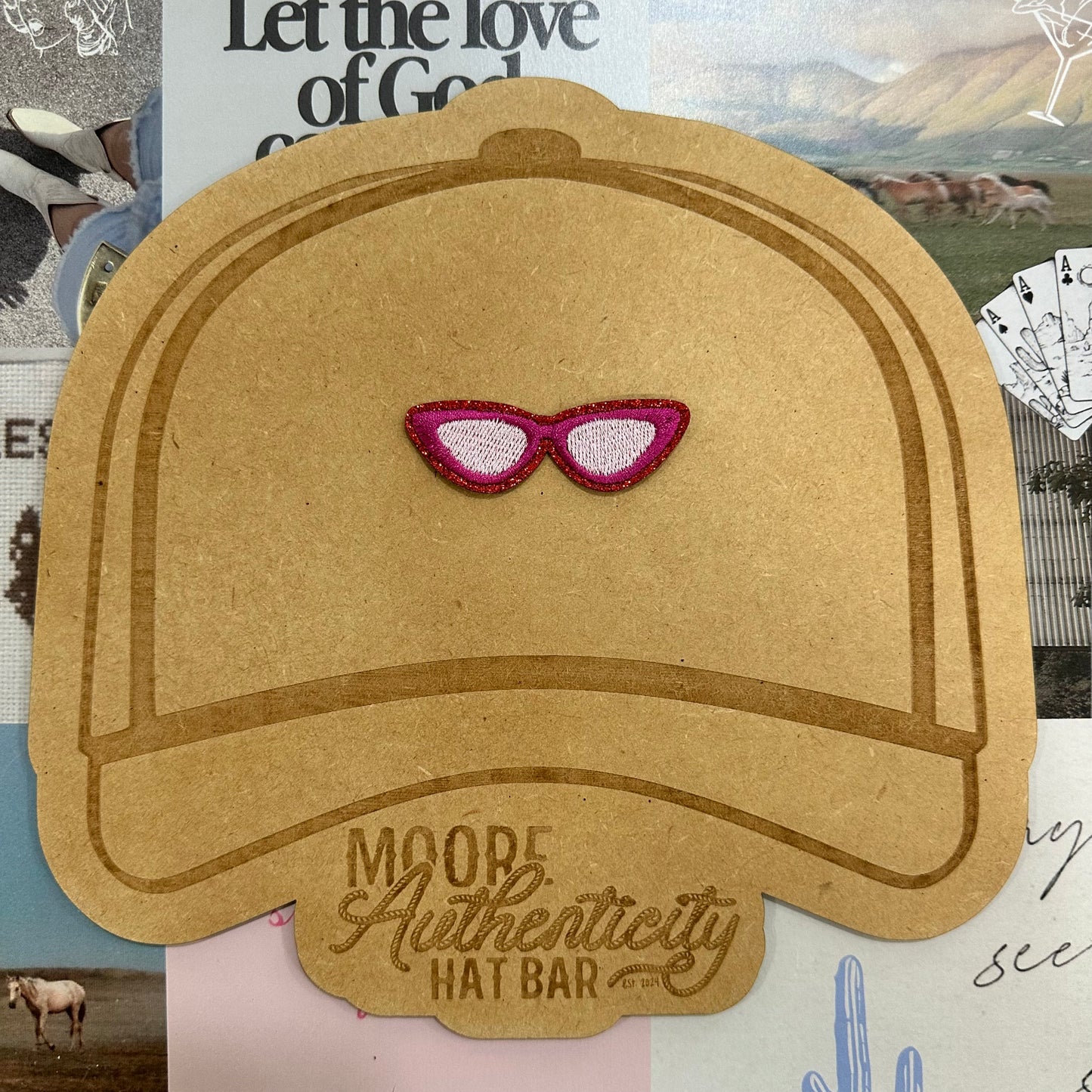 Pink Sunglasses Patch