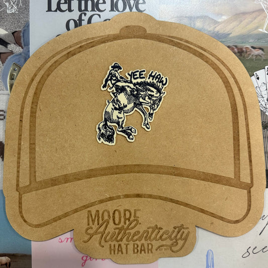 Yee Haw Bucking Bronco Patch