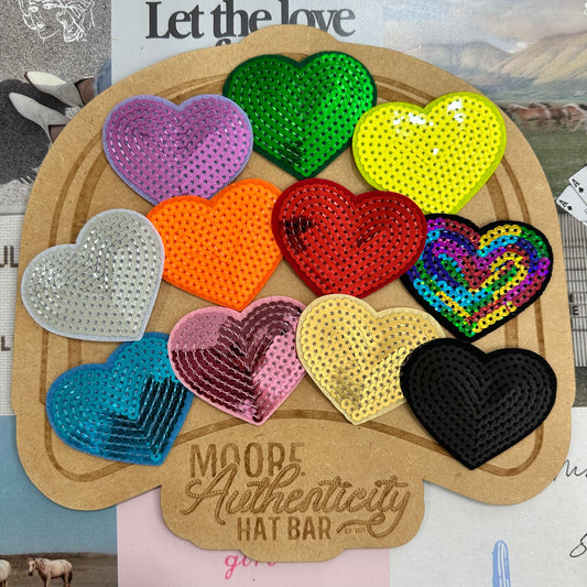 Sequin Heart Patch [Multiple Colors]