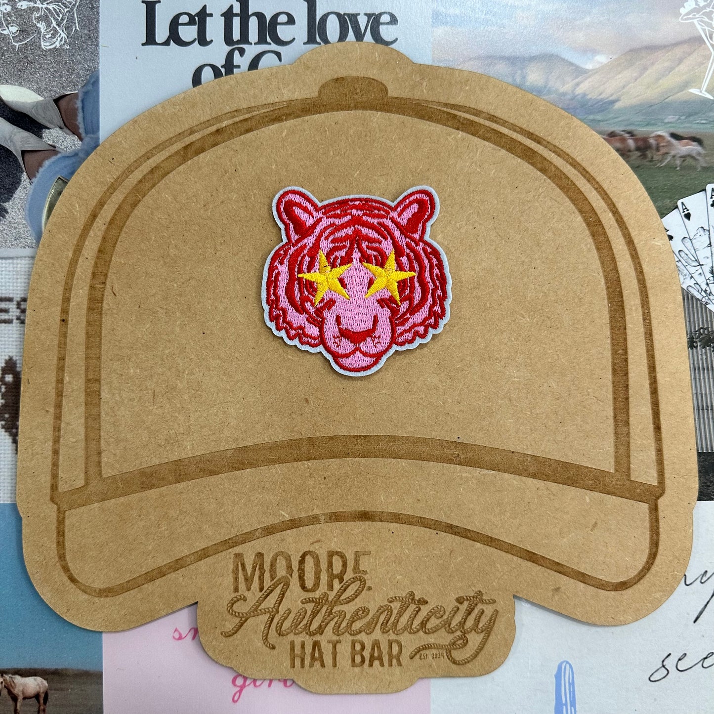 Pink Tiger Stars Patch