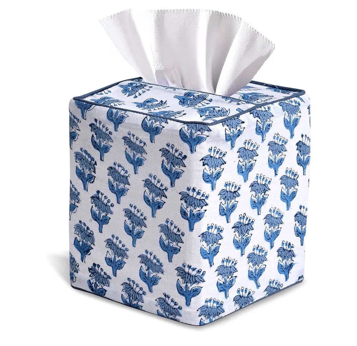 Custom Embroidered Fabric Patterned Tissue Box