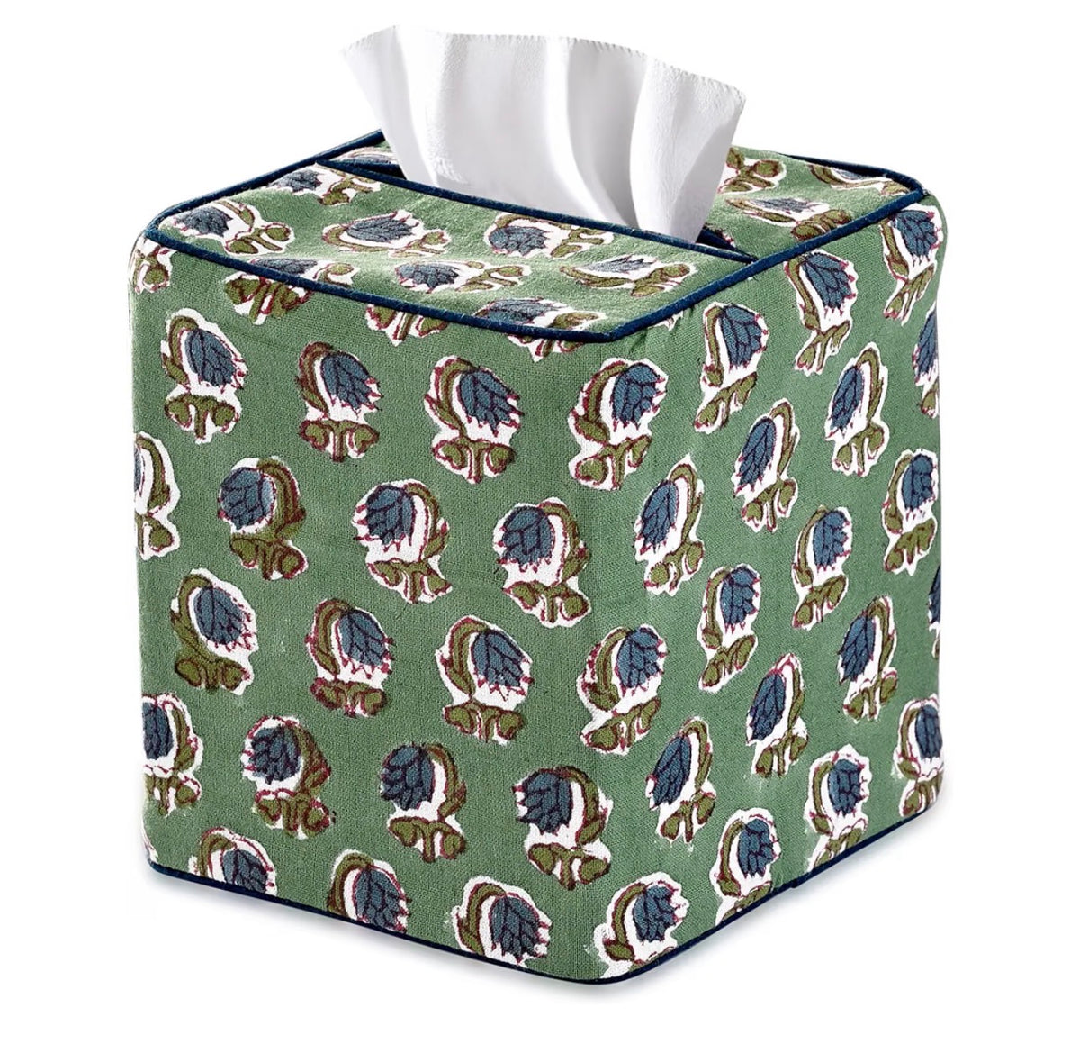 Custom Embroidered Fabric Patterned Tissue Box