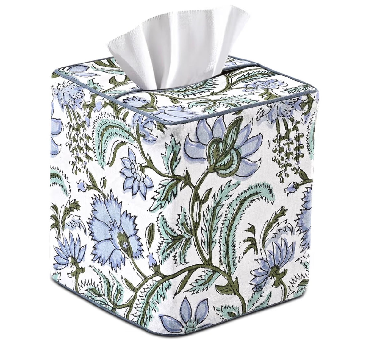 Custom Embroidered Fabric Patterned Tissue Box
