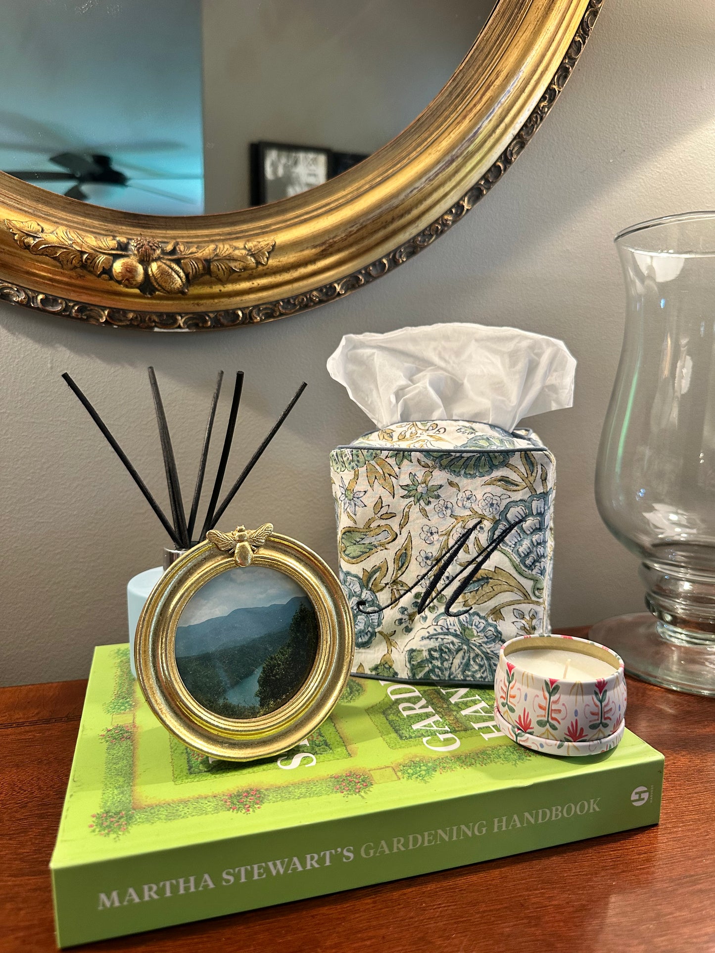 Custom Embroidered Fabric Patterned Tissue Box