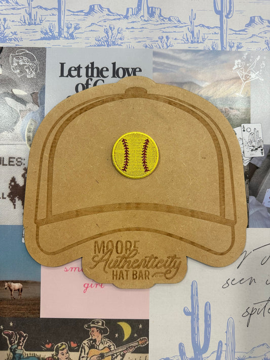 Softball Glitter Patch