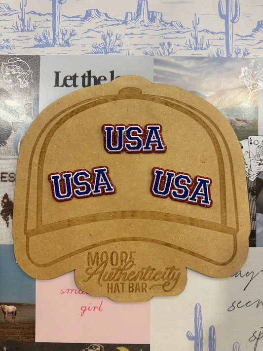 USA Glitter Patch