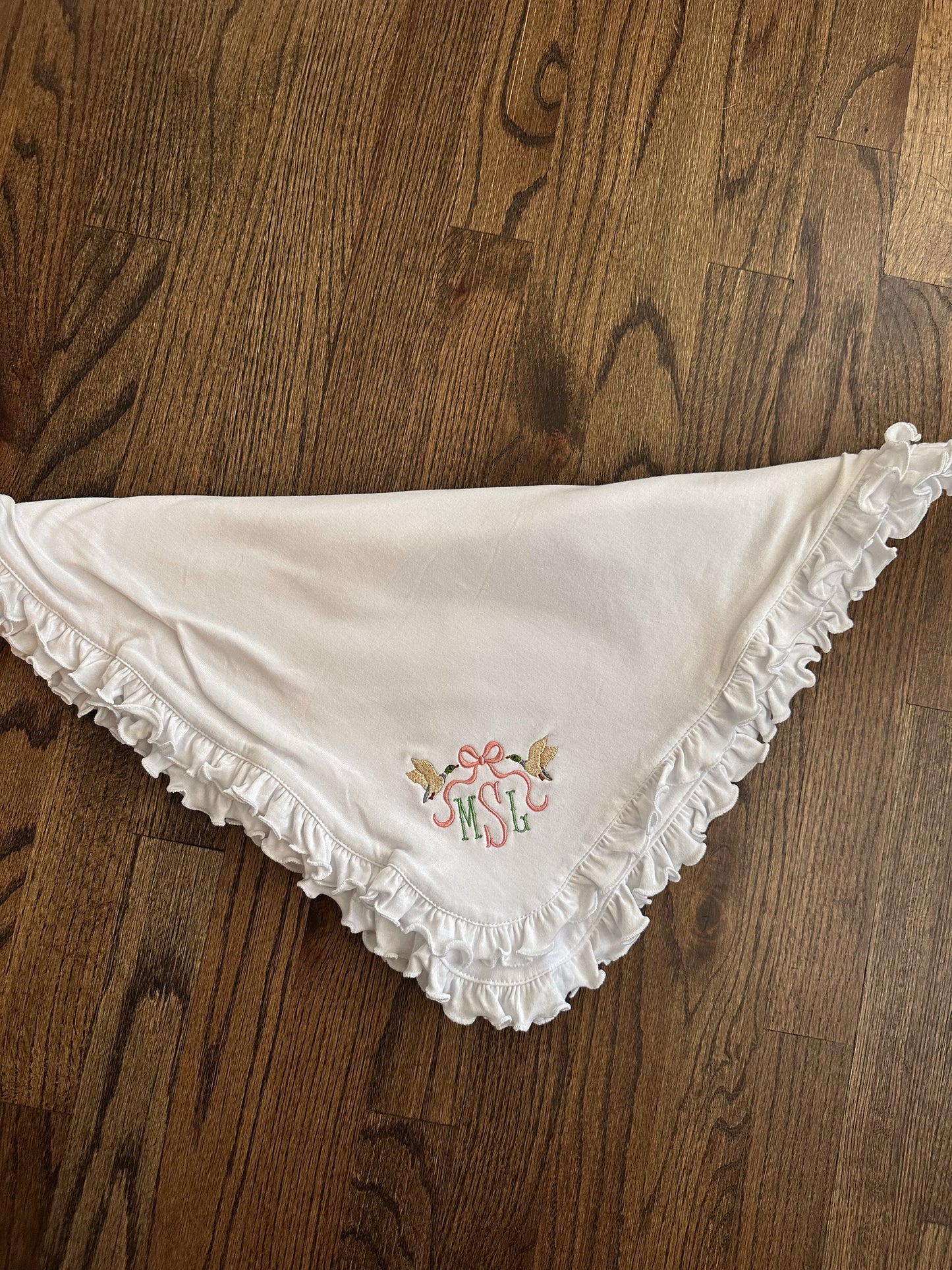 Customizable Embroidered Baby Blanket