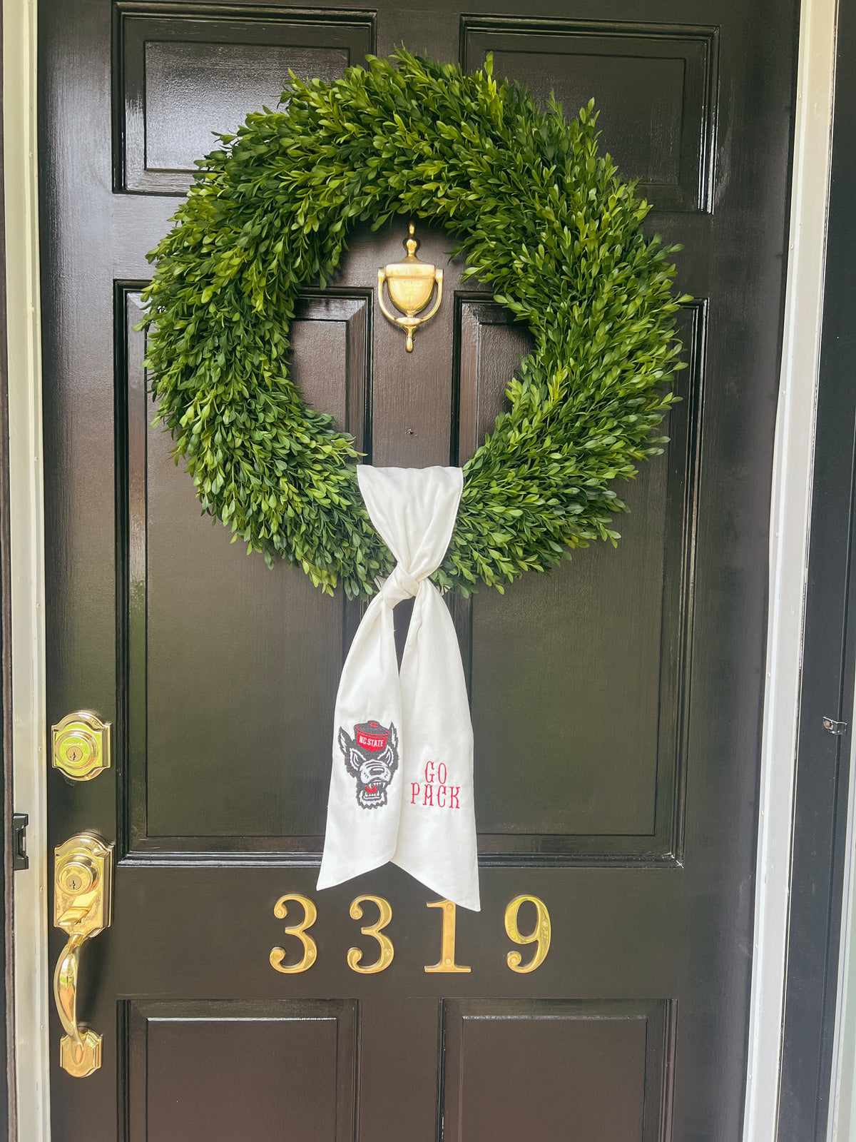NC State Tuffy Wreath Sash