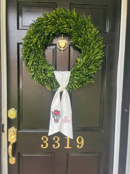 NC State Tuffy Wreath Sash