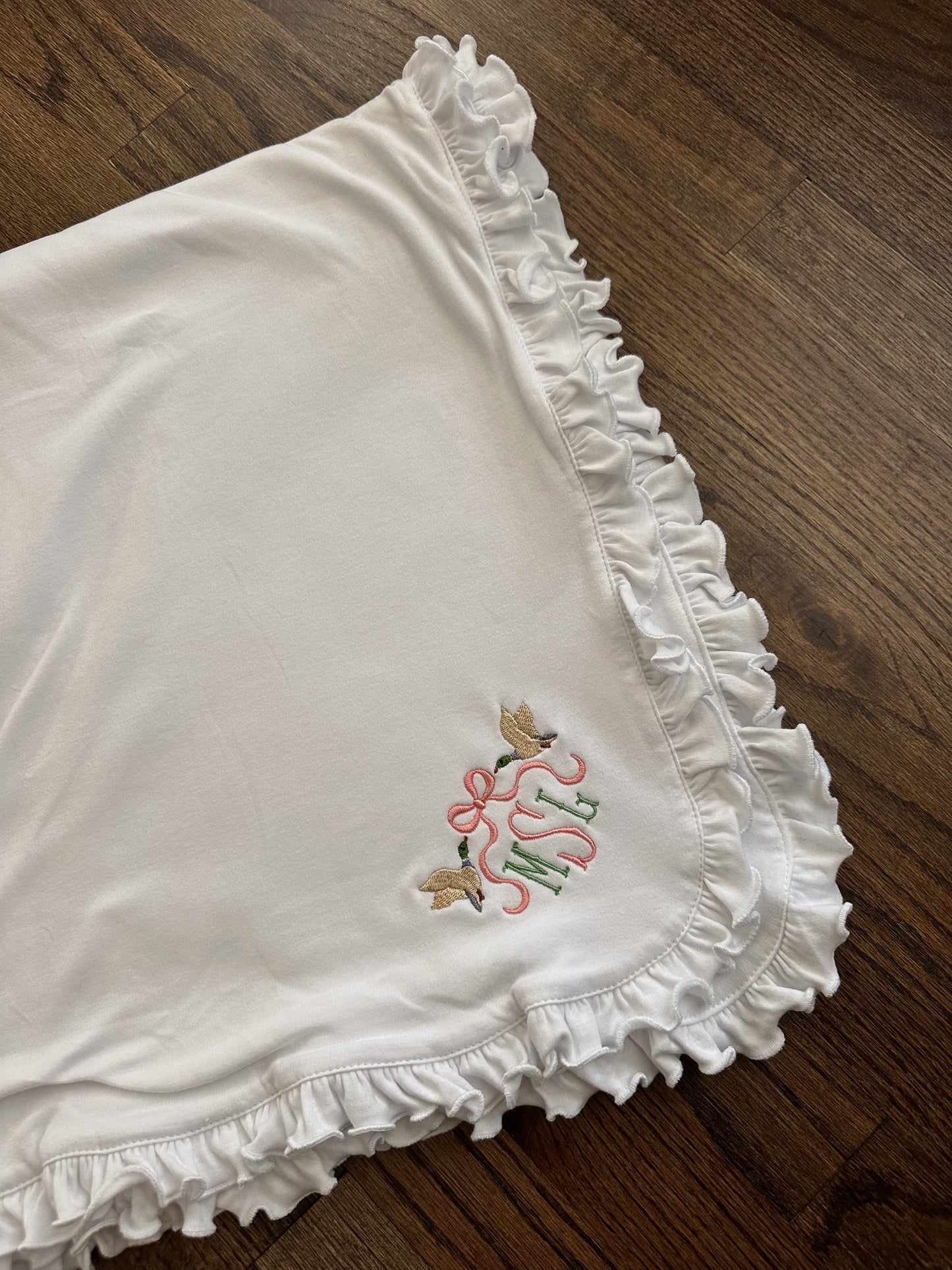 Customizable Embroidered Baby Blanket
