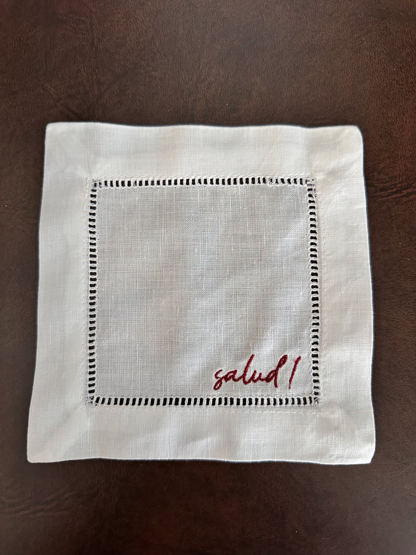 Italian Summer Embroidered Cocktail Napkins