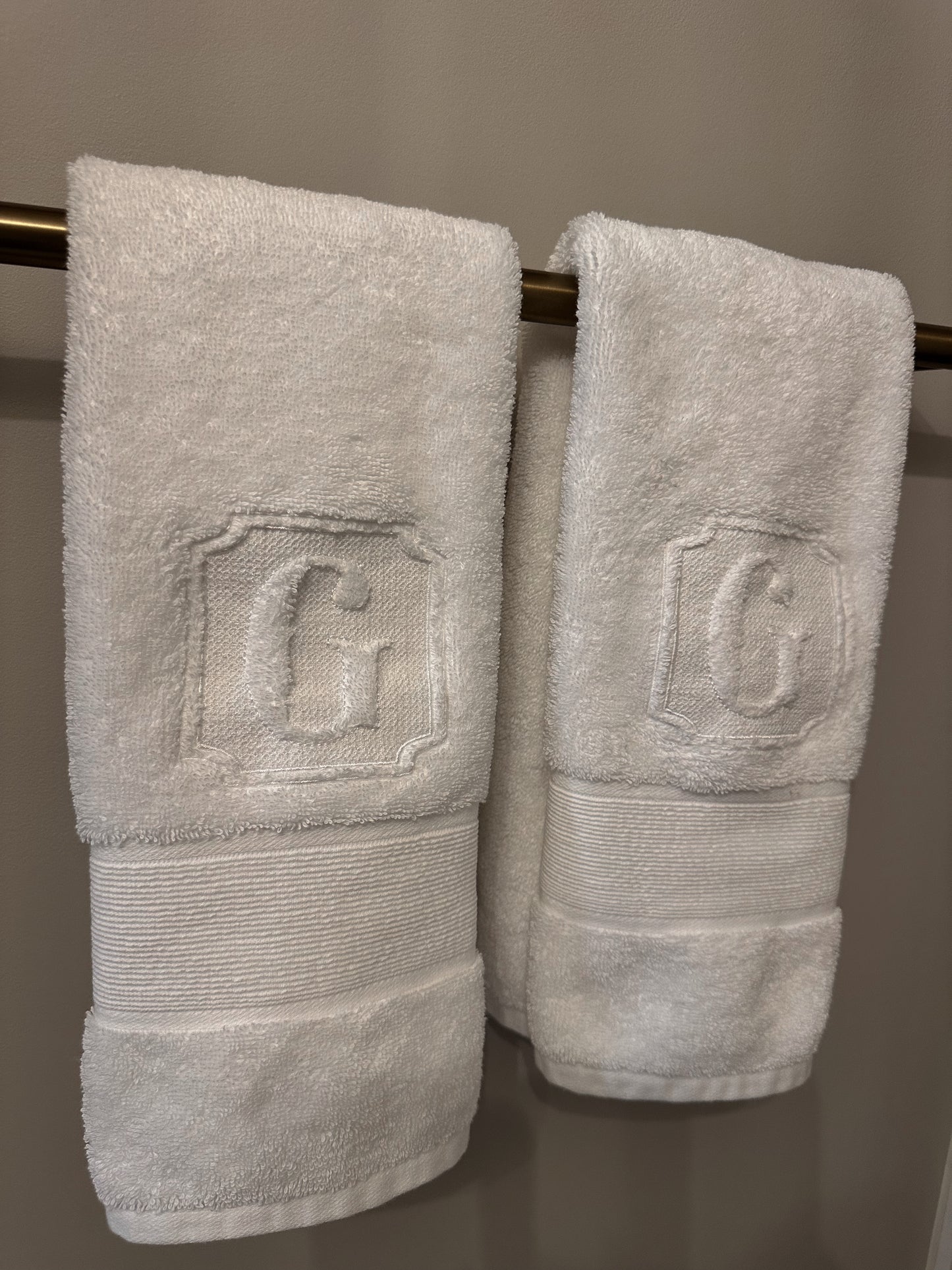 Custom Monogram Embroidered Hand Towel