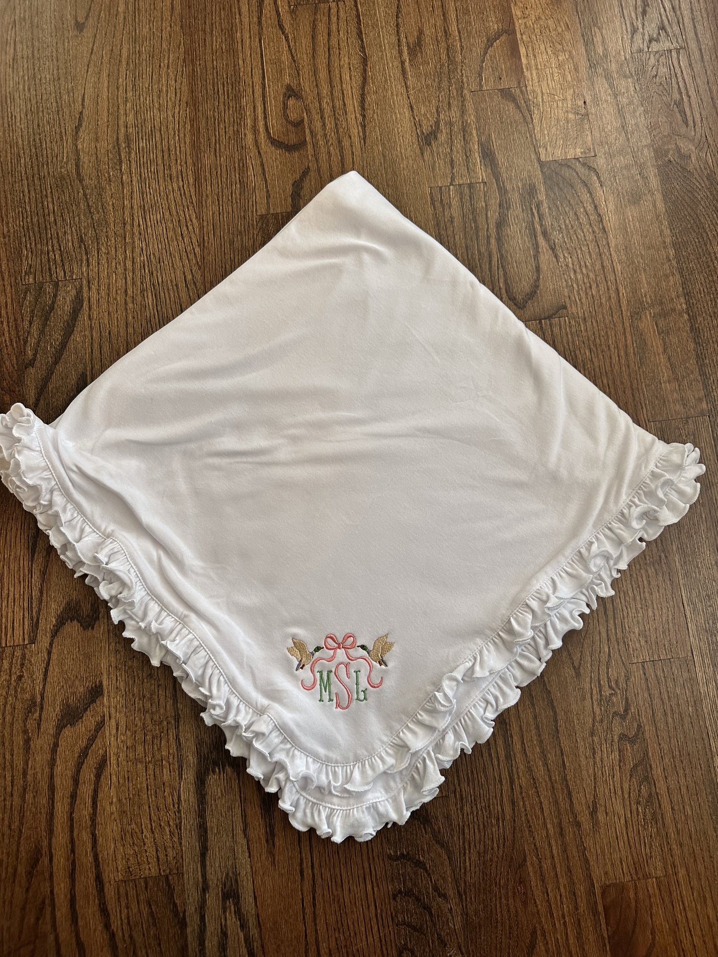 Customizable Embroidered Baby Blanket