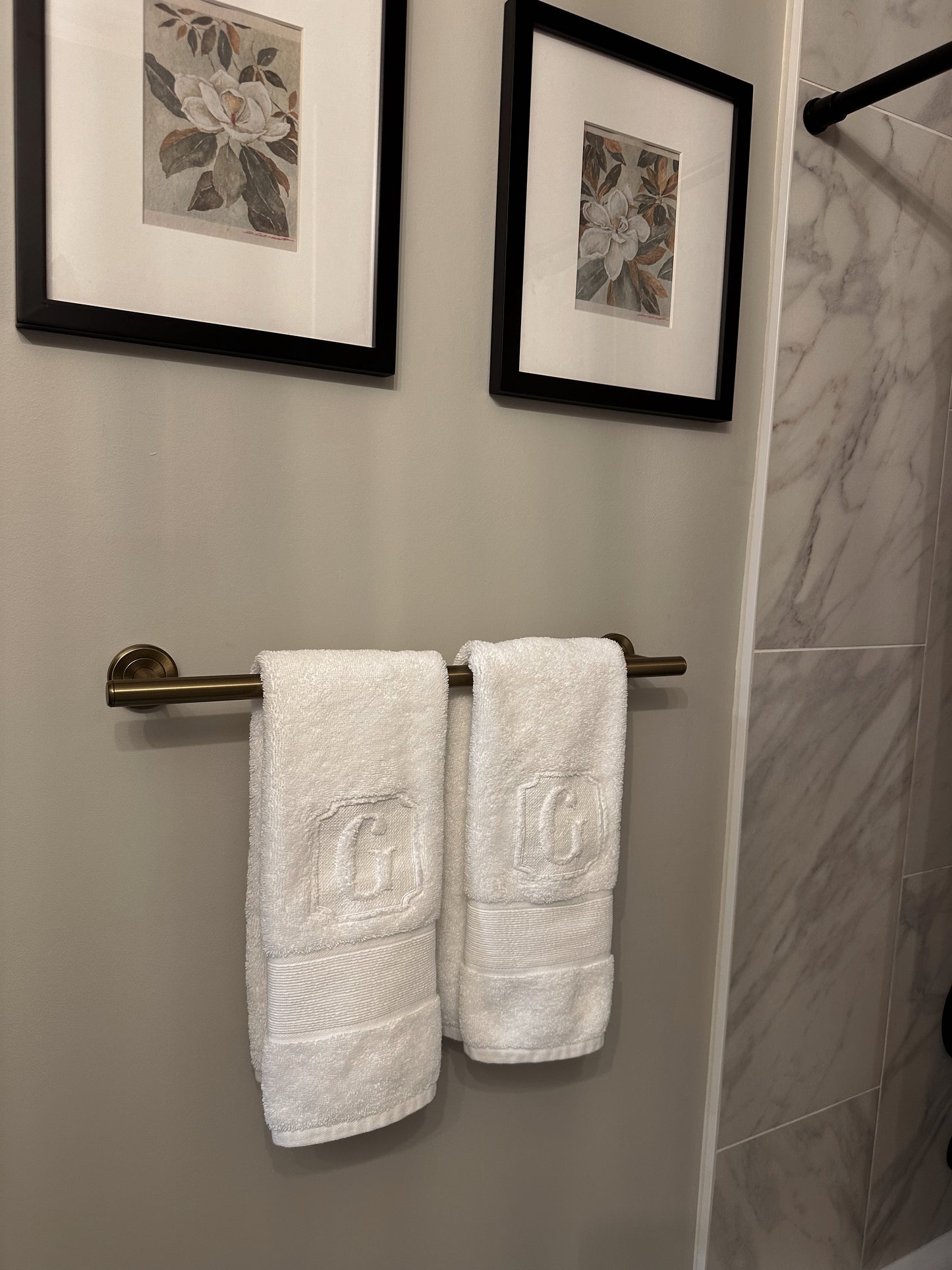 Custom Monogram Embroidered Hand Towel