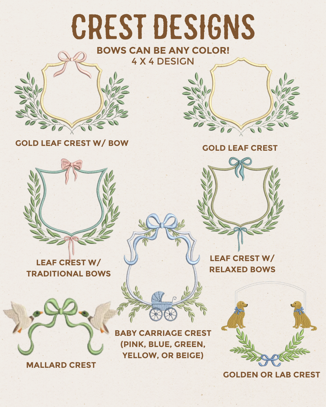 Customizable Embroidered Baby Bib