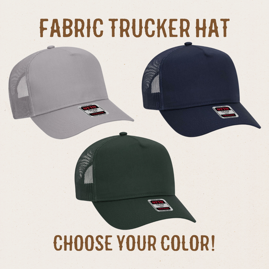 Start Here: Fabric Trucker Hat