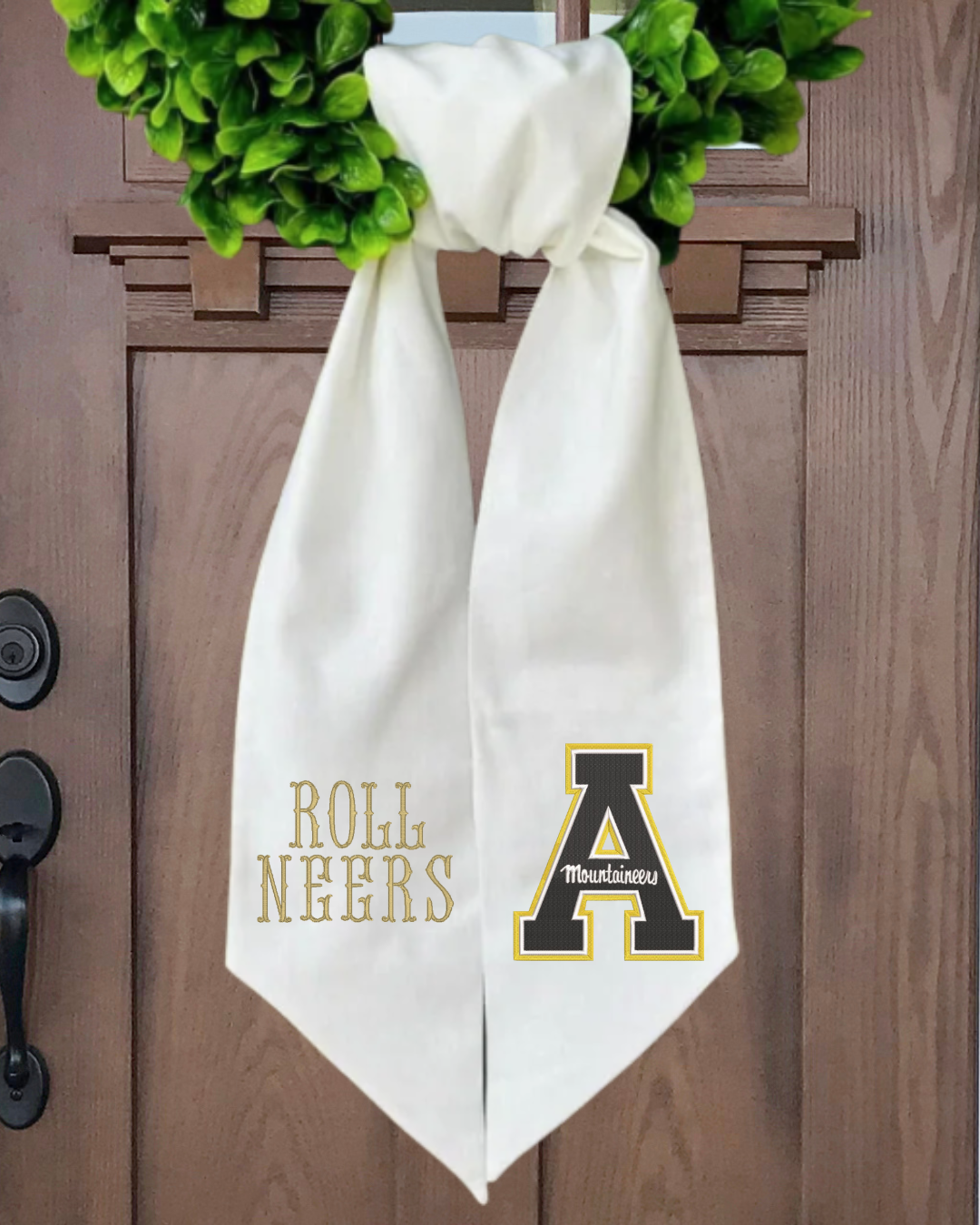 Appalachian State Roll Neers Wreath Sash
